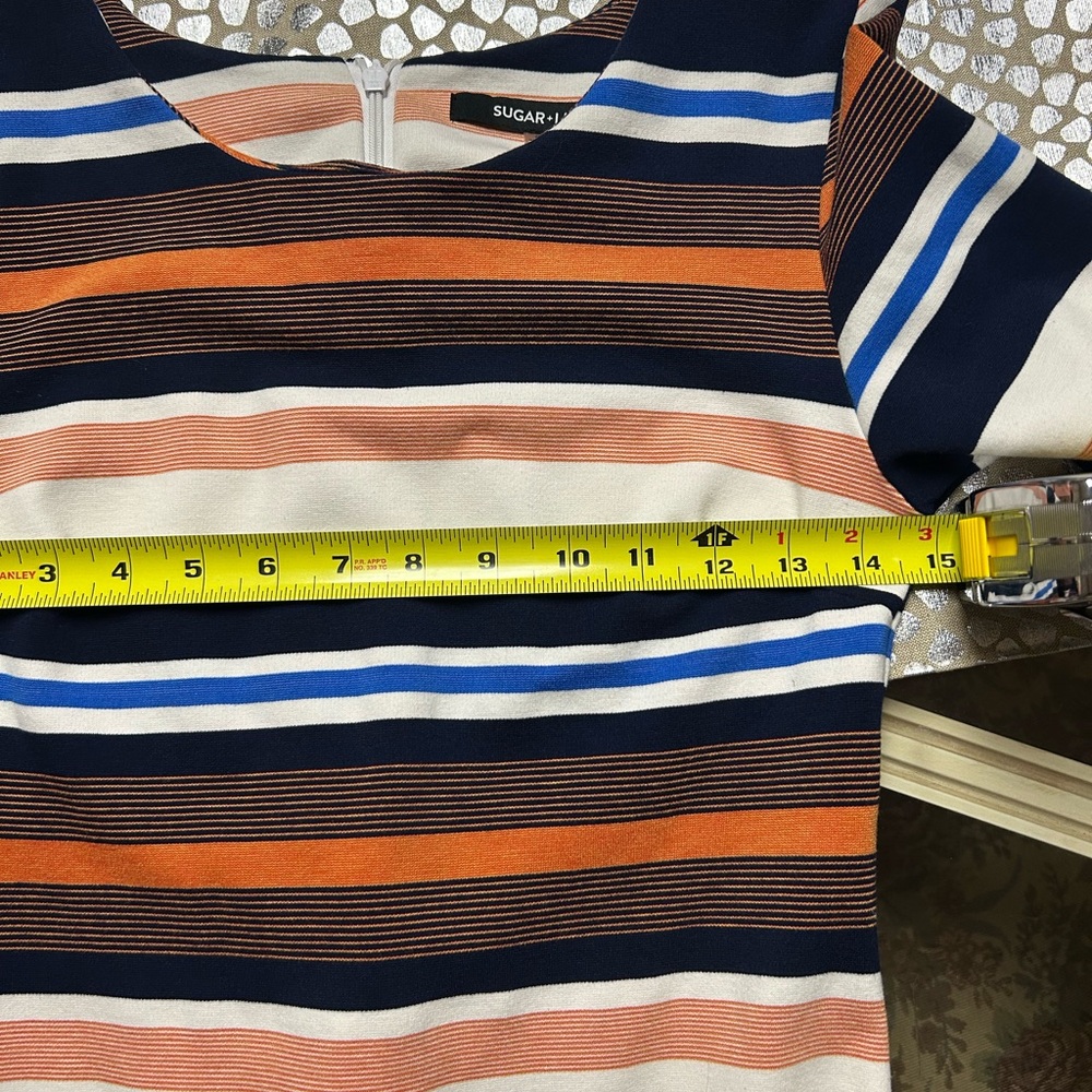 Sugarlips Multicolor Striped Long Sleeve Dress - Picture 7 of 7